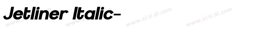 Jetliner Italic字体转换